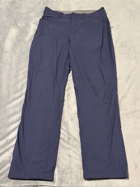 Eddie Bauer Pants Mens 32x31 Blue Tech Fleece Lined Hiking Outdoor Tag 32x32